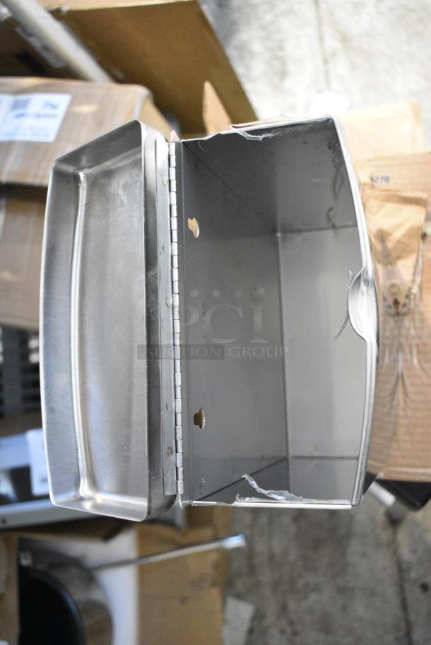 BRAND NEW SCRATCH AND DENT! Bobrick B-270 Stainless Steel Sanitary Napkin Receptacle - Image 4 of 6