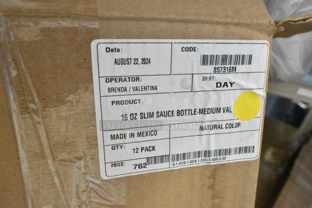 3 BRAND NEW SCRATCH AND DENT! Boxes of Clear Poly Condiment Bottles. 3 Times Your Bid! - Image 4 of 4