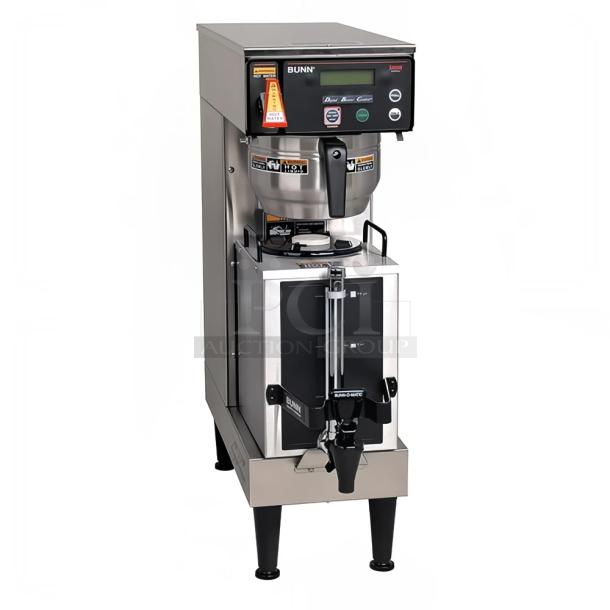 BRAND NEW SCRATCH AND DENT! 2024 Bunn SINGLE AXIOM 15 38700.0043 Stainless Steel Commercial Countertop Single 1 Gallon Coffee Brewer with Portable Server. 120 Volts, 1 Phase. - Image 1 of 11