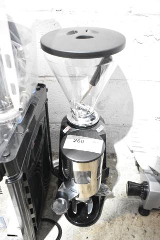 BRAND NEW SCRATCH AND DENT! Estella 236ECEG26 Caffe ECEG26 Espresso Grinder . 120 Volts, 1 Phase. Tested and Working!