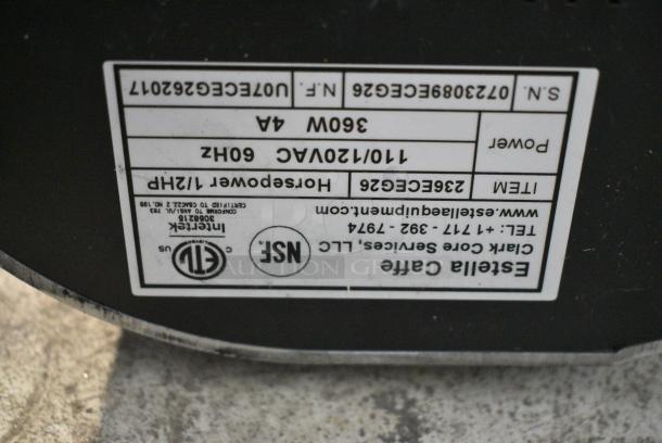 BRAND NEW SCRATCH AND DENT! Estella 236ECEG26 Caffe ECEG26 Espresso Grinder . 120 Volts, 1 Phase. Tested and Working! - Image 8 of 8