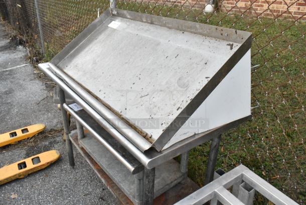 Stainless Steel Wall Mount Shelf. - Image 3 of 5