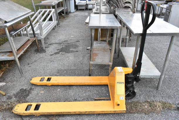 Uline H-1043 Metal Commercial 5,500 Pound Capacity Pallet Jack. - Image 2 of 5