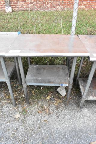 Stainless Steel Table w/ Metal Under Shelf.