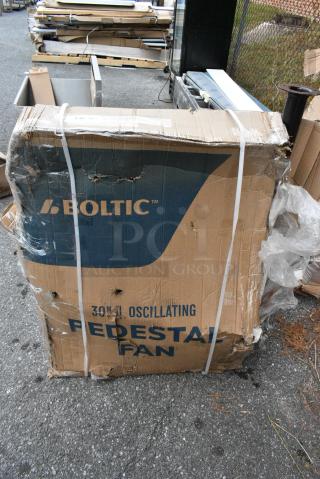 BRAND NEW SCRATCH AND DENT! 73AVF30PBCO Boltic 30" 3-Speed Oscillating Pedestal Fan - 120V