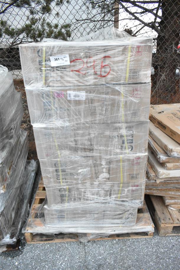 12 BRAND NEW SCRATCH AND DENT! Choice 109CARTBS2GN Small Bus Carts. May Be Missing Pieces. 12 Times Your Bid! - Image 1 of 4