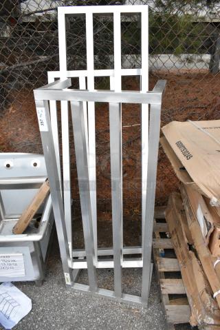 3 BRAND NEW SCRATCH AND DENT! Metal Dunnage Racks; 600DUN24488, 600DUN2060, 600DUN122048. 3 Times Your Bid!