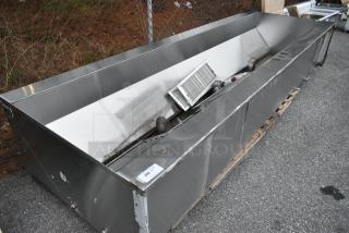 12' Metal Commercial Grease Hood w/ Filters.