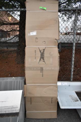 BRAND NEW SCRATCH AND DENT! 600UT3096S Regency Adjustable Stainless Steel Work Table Undershelf for 30" x 96" Tables - 18 Gauge