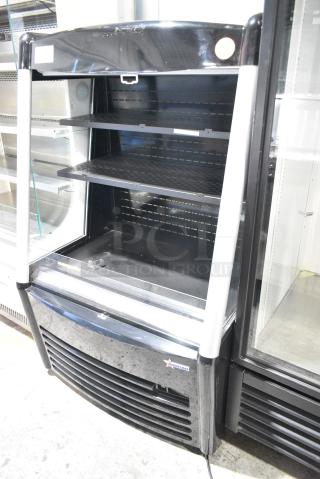 Omcan 47514 Metal Commercial Open Grab N Go Merchandiser on Commercial Casters. 115 Volts, 1 Phase. Tested and Powers On But Does Not Get Cold