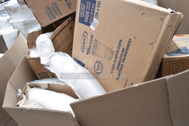 15 BRAND NEW! Boxes Including CTR24BD Dart SafeSeal 24 oz. Plastic Tamper-Resistant, Tamper-Evident Bowl with Dome Lid - 150/Case, 60HTB1 Dart Foam Hinged Lid Containers 3"H x 5.9"D x 6"W. 15 Times Your Bid! - Image 5 of 7