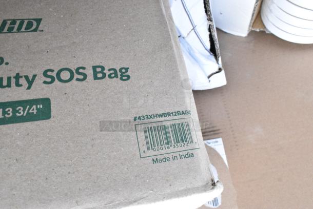 20 BRAND NEW! Boxes Including 130HSBK1M Visions Black Heavy Weight Plastic Teaspoon - Case of 1000, 433XHWBR12BAGC Choice Heavy Duty 12 lb. Extra Heavy-Duty Natural Kraft Bag - 400/Case, STR-C-12W-FR American Louver Company Stratus White Fire Rated Cone Diffuser with 12" Neck, 127CH08 Choice 8 oz. Clear RPET Hinged Deli Container - 200/Case. 20 Times Your Bid! - Image 4 of 9