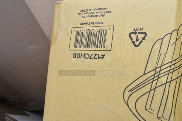 20 BRAND NEW! Boxes Including 130HSBK1M Visions Black Heavy Weight Plastic Teaspoon - Case of 1000, 433XHWBR12BAGC Choice Heavy Duty 12 lb. Extra Heavy-Duty Natural Kraft Bag - 400/Case, STR-C-12W-FR American Louver Company Stratus White Fire Rated Cone Diffuser with 12" Neck, 127CH08 Choice 8 oz. Clear RPET Hinged Deli Container - 200/Case. 20 Times Your Bid! - Image 7 of 9