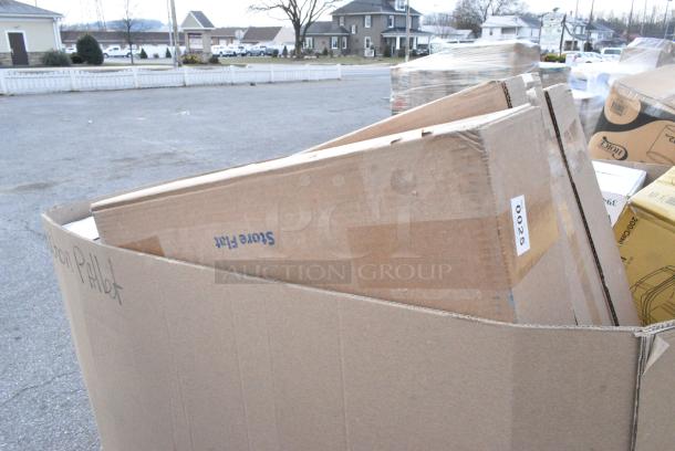 20 BRAND NEW! Boxes Including 130HSBK1M Visions Black Heavy Weight Plastic Teaspoon - Case of 1000, 433XHWBR12BAGC Choice Heavy Duty 12 lb. Extra Heavy-Duty Natural Kraft Bag - 400/Case, STR-C-12W-FR American Louver Company Stratus White Fire Rated Cone Diffuser with 12" Neck, 127CH08 Choice 8 oz. Clear RPET Hinged Deli Container - 200/Case. 20 Times Your Bid! - Image 9 of 9