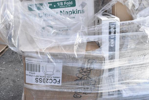 20 BRAND NEW! Boxes Including 2 Box 485WB9NEONW Choice 9" Neon Wide Pointed Straw, 433BR12BGC Choice 12 lb. Natural Kraft Paper Bag - 500/Case, 485WJ10BK Jumbo Straws, Tumbler Stackable 24 oz, 433CARRIER4 Choice Pulp Fiber 4 Cup Carrier, FCC20SS  Carafe. 20 Times Your Bid! - Image 7 of 13