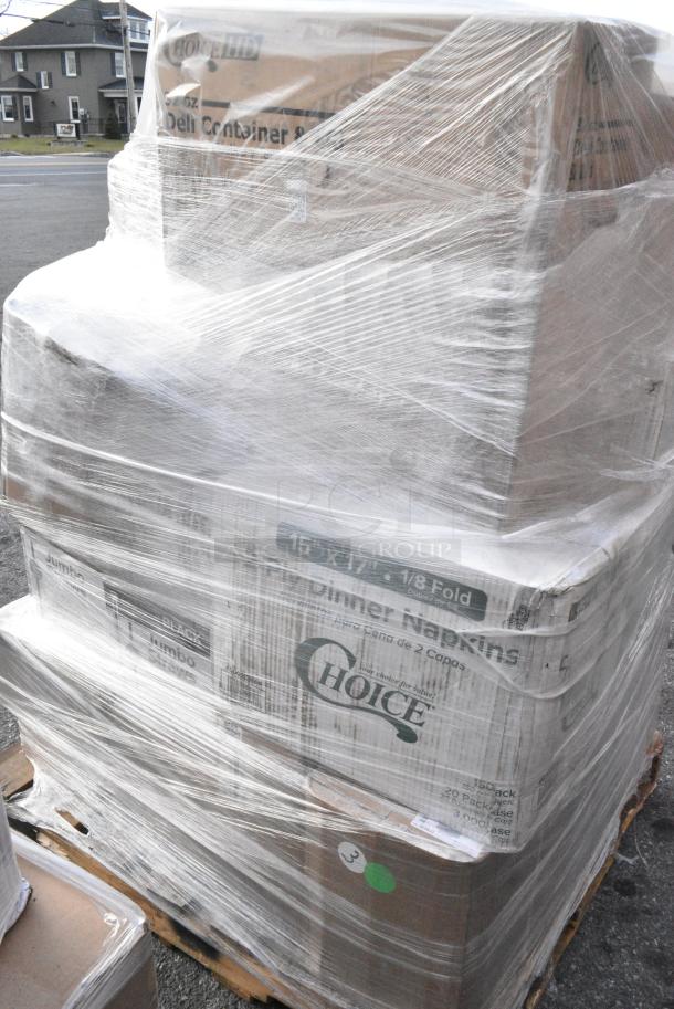 20 BRAND NEW! Boxes Including 2 Box 485WB9NEONW Choice 9" Neon Wide Pointed Straw, 433BR12BGC Choice 12 lb. Natural Kraft Paper Bag - 500/Case, 485WJ10BK Jumbo Straws, Tumbler Stackable 24 oz, 433CARRIER4 Choice Pulp Fiber 4 Cup Carrier, FCC20SS  Carafe. 20 Times Your Bid! - Image 13 of 13