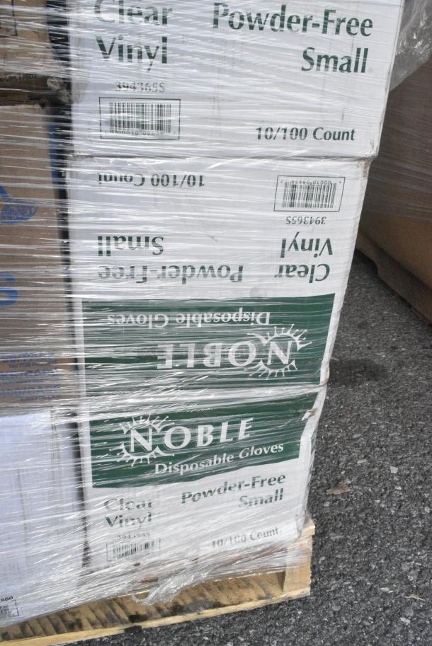 30 BRAND NEW! Boxes Including 129MCR24B Choice 24 oz. Black Round Microwavable Heavy Weight Container with Lid 7 1/4" - 150/Case, 128HD3COMBO Choice Heavy Duty 32 oz. Microwavable Translucent Plastic Deli Container and Lid Combo Pack - 240/Case, 500CC12 Choice Clear PET Customizable Plastic Cold Cup - 12 oz. - 1000/Case, 3 Box 394365S Noble Products Powder-Free Disposable Clear Vinyl Gloves for Foodservice - Small - 1000/Case, 760V32 Carnival King 32 oz. Popcorn Cup - 500/Case, 128HD8COMBO Choice Heavy Duty 8 oz. Microwavable Translucent Plastic Deli Container and Lid Combo Pack - 240/Case, 477BC214178KR Baker's Lane 2 1/4" x 1 7/8" Kraft Fluted Jumbo Baking Cup - 10000/Case, 347TCL5 Choice 5 oz. Clear Disposable Plastic Tumbler - 500/Case, 347TCL12 Choice 12 oz. Clear Disposable Plastic Tumbler - 500/Case. 30 Times Your Bid! - Image 7 of 18