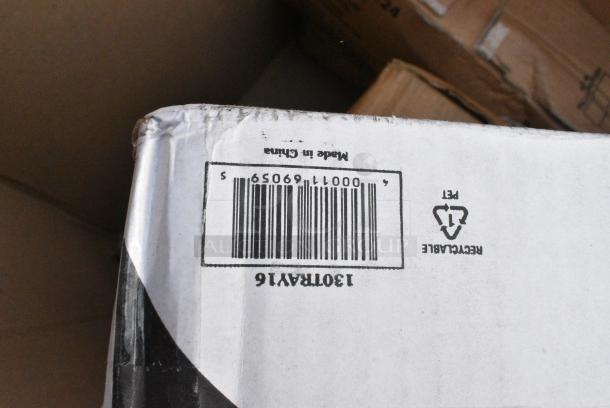9 BRAND NEW! Boxes Including C55UT1 Dart Clear Hinged Plastic Large Container, 395RP09 EcoChoice No PFAS Added Bamboo / Bagasse Blend 9" Plate - 500/Case, TD24 Solo Ultra Clear™ TD24 24 oz. Customizable Clear PET Plastic Cold Cup - 600/Case, 130TRAY16 Visions Black PET Plastic 16" Thermoform Catering / Deli Tray - 25/Case, SLKC12/24 Fabri-Kal Strawless Lid. 9 Times Your Bid! - Image 8 of 9