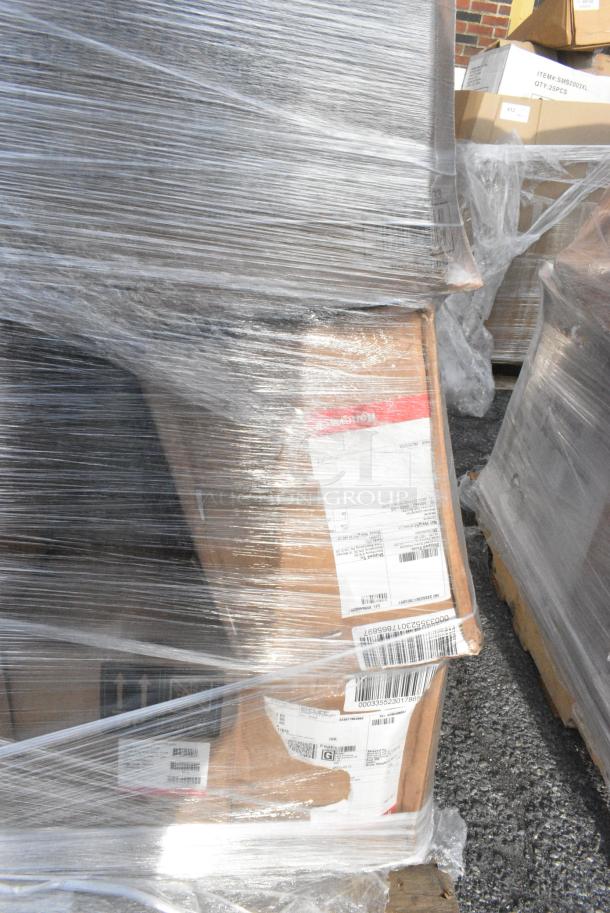 18 BRAND NEW! Boxes Including Choice Containers, 966TALLFLDB Choice White Tall-Fold 6" x 13" Dispenser Napkin - 8000/Case, 500TO993 Choice 9"x9"x3" Microwavable 3-Compartment Black / Clear Plastic Hinged Container, 795PTOKFT2 Choice Kraft Microwavable Folded Paper #2 Take-Out Container 7 3/4" x 5 1/2" x 1 7/8" - 200/Case. 18 Times Your Bid! - Image 6 of 15