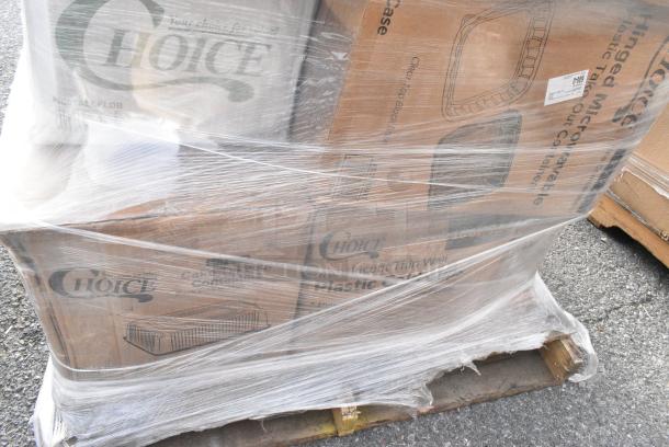 18 BRAND NEW! Boxes Including Choice Containers, 966TALLFLDB Choice White Tall-Fold 6" x 13" Dispenser Napkin - 8000/Case, 500TO993 Choice 9"x9"x3" Microwavable 3-Compartment Black / Clear Plastic Hinged Container, 795PTOKFT2 Choice Kraft Microwavable Folded Paper #2 Take-Out Container 7 3/4" x 5 1/2" x 1 7/8" - 200/Case. 18 Times Your Bid! - Image 12 of 15