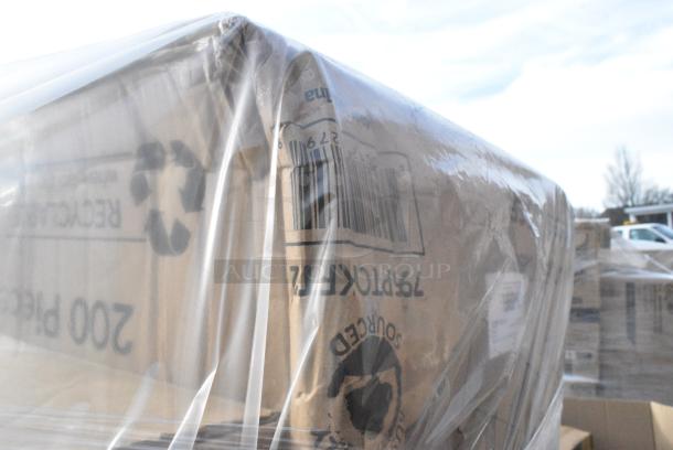 18 BRAND NEW! Boxes Including Choice Containers, 966TALLFLDB Choice White Tall-Fold 6" x 13" Dispenser Napkin - 8000/Case, 500TO993 Choice 9"x9"x3" Microwavable 3-Compartment Black / Clear Plastic Hinged Container, 795PTOKFT2 Choice Kraft Microwavable Folded Paper #2 Take-Out Container 7 3/4" x 5 1/2" x 1 7/8" - 200/Case. 18 Times Your Bid! - Image 14 of 15