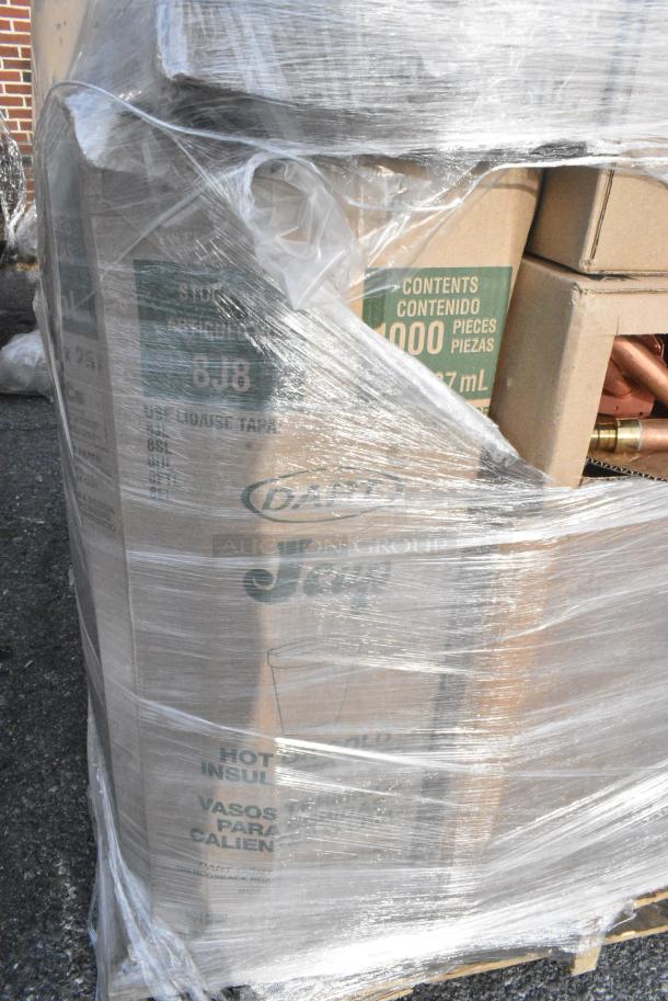 18 BRAND NEW! Boxes Including 50010W Choice 10 oz. White Poly Paper Hot Cup - 1000/Case, 8J8 Dart Foam Cup, 500TW7 Choice 7 oz. Translucent Thin Wall Plastic Cold Cup - 2500/Case, 50012W Choice Paper Hot Cup, 486WB9NEONW Choice 9" Neon Extra Wide Pointed Wrapped Boba Straw. 18 Times Your Bid! - Image 3 of 11