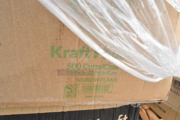 30 BRAND NEW! Boxes Including 500LFLAT Choice Clear Flat Lid with Straw Slot - 9, 12, 16, 20, and 24 oz. - 1000/Case, 395RP09 EcoChoice No PFAS Added Bamboo / Bagasse Blend 9" Plate - 500/Case, 128HDLDBULK Choice Heavy Duty Microwavable Translucent Plastic Deli Container Lid - 480/Case, 129MCR24B Choice 24 oz. Black Round Microwavable Heavy Weight Container with Lid 7 1/4" - 150/Case, 5005DNAPFLTE Choice 14" x 14" White Linen-Feel Flat-Packed Dinner Napkin - 1000/Case, 4 Box 130WSPOON Choice Medium Weight White Plastic Teaspoon - 1000/Case, 760SOUP8KFT EcoChoice 8 oz. Kraft Paper Food Cup with Vented Lid - 250/Case, 394365M Noble Products Powder-Free Disposable Clear Vinyl Gloves for Foodservice - Medium - 1000/Case, 394365L Noble Products Powder-Free Disposable Clear Vinyl Gloves for Foodservice - Large - 1000/Case, 5002TPJPREM Lavex Premium 2-Ply 720' Universal Jumbo Toilet Paper Roll with 9" Diameter - 12/Case, 760PCC16 Choice 16 oz. Poly Paper Cold Cup - 1000/Case, 5008DWPLAKR EcoChoice 8 oz. Squat Smooth Double Wall Kraft Compostable Paper Hot Cup - 500/Case, 612605070HD Choice Full Size Heavy-Duty Foil Steam Table Pan Deep 3 3/8" Depth - 50/Case, 129MCR24B Choice 24 oz. Black Round Microwavable Heavy Weight Container with Lid 7 1/4" - 150/Case. 30 Times Your Bid! - Image 15 of 19