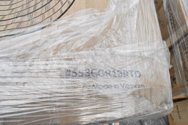 15 BRAND NEW! Boxes Including 553CGR13RTD Acopa 13" Round Brunet Rattan Charger Plate - 12/Pack, 304GRY130 Acopa Apollo 28 oz. Matte Grey and Black Melamine Bowl - 12/Pack, Hardwound Roll Towels, Choice Wide Mouth Squeeze Bottles, 109CARTBUSBK Choice Black Utility / Bussing Cart with Three Shelves - 32" x 16", 303SPH3WH Tuxton BWQ-034 3 1/2" White China Sugar Packet Holder / Caddy - 12/Case. 15 Times Your Bid! - Image 2 of 12