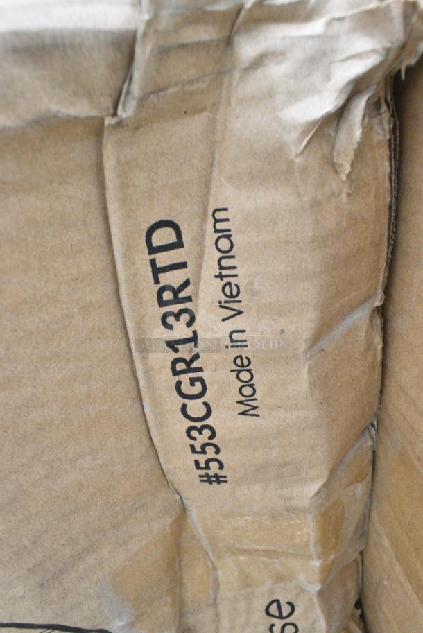 15 BRAND NEW! Boxes Including 553CGR13RTD Acopa 13" Round Brunet Rattan Charger Plate - 12/Pack, 304GRY130 Acopa Apollo 28 oz. Matte Grey and Black Melamine Bowl - 12/Pack, Hardwound Roll Towels, Choice Wide Mouth Squeeze Bottles, 109CARTBUSBK Choice Black Utility / Bussing Cart with Three Shelves - 32" x 16", 303SPH3WH Tuxton BWQ-034 3 1/2" White China Sugar Packet Holder / Caddy - 12/Case. 15 Times Your Bid! - Image 5 of 12