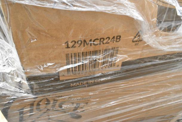 25 BRAND NEW! Boxes Including 127RD16BULK Choice 16 oz. Customizable Microwavable Translucent Round Deli Container - 500/Case, 2 Box 433CARTRAY2L 2 CUP CARRIER WITH TRAY 100/CS, 795PTOWHT1 White Microwavable Folded Paper #1 Take-Out Container, 347RPBD6WHSV PLATE 6" WH/SLV BAND 150 SILVER VISIONS, 129MCR24B Choice 24 oz. Black Round Microwavable Heavy Weight Container with Lid 7 1/4" - 150/Case, 346BKFSNSPM Choice Medium Weight Black Wrapped Polypropylene Plastic Cutlery Set with Napkin and Salt and Pepper Packets - 250/Case, 395TO993 EcoChoice 9" x 9" x 3" Compostable Sugarcane / Bagasse 3 Compartment Takeout Container - 200/Case, 347RPBD6WHSV Visions 6" White Plastic Plate with Silver Bands - 150/Case. 25 Times Your Bid! - Image 11 of 19