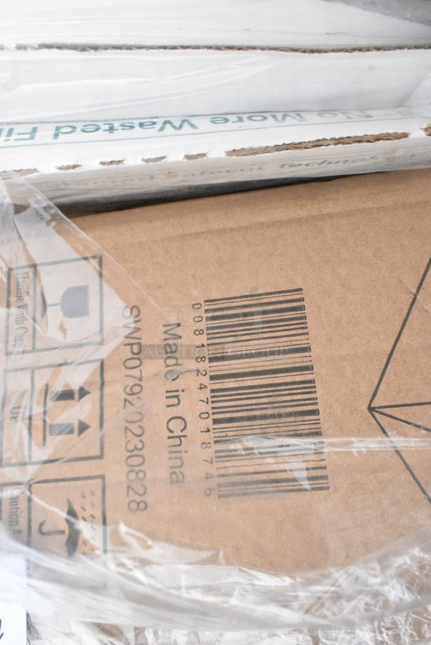 12 BRAND NEW! Boxes Including 346WKFSNSPM Choice White Medium Weight Wrapped Polypropylene Plastic Cutlery Pack with Napkin and Salt / Pepper Packets - 250/Case, 182RRF24 Plastic 18" x 24" Food Bag On A Roll - 250/Box, 500CC12 Choice Clear PET Customizable Plastic Cold Cup - 12 oz. - 1000/Case. 12 Times Your Bid! - Image 3 of 10