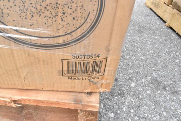 25 BRAND NEW! Boxes Including 2 Box Vollrath 465312 96 oz. Stainless Steel Water Pitcher, 303TBS14 Acopa 13 1/4" x 10 1/8" Brown Speckle Narrow Rim Oval Stoneware Platter - 12/Case, 347RPBD10WHG 10" BANDED PLASTIC PLATES 120/CS, 375ML287WH GET ML-287-W 15" x 7 1/2" White Siciliano Tray, 2 Box 164TCOLROD37 Lancaster Column and Rod. 25 Times Your Bid! - Image 4 of 12