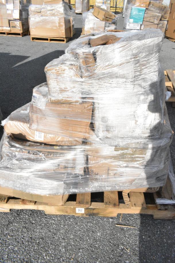 15 BRAND NEW! Boxes Including 999PTOKFT1 Choice Kraft Microwavable Folded Paper #1 Take-Out Container 4 3/8" x 3 1/2" x 2 1/2" - 50/Pack, 190HCM60FB Aluminum Flat Beater for 60 Qt. Mixer Bowls, UPR6GE American Metalcraft Unity 6" Melamine Graphite Plate. 15 Times Your Bid! - Image 4 of 11