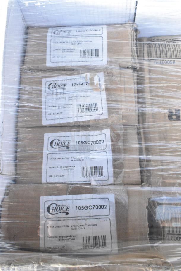 30 BRAND NEW! Boxes Including 127PL400 Choice PET Plastic Lid for 3.25 to 5.5 oz. Souffle Cup / Portion Cup - 2500/Case, 433SLINERBL Baker's Lane 16" x 24" Full Size Silicone Coated Parchment Paper Bun / Sheet Pan Liner Sheet - 1000/Case, 130TONG9HDBK Visions 9" Individually Wrapped Extra Heavy-Duty Black Disposable Polypropylene Tongs - 24/Case, 129MCR32B Choice 32 oz. Black Round Microwavable Heavy Weight Container with Lid 7 1/4" - 150/Case, 4 Box 105GC70002 Choice 2 Part Green and White Carbonless Guest Check Book - 50/Case, 5002TPJ Lavex 2-Ply 1000' Universal Jumbo Toilet Paper Roll with 8 1/2" Diameter - 12/Case, 129MCR32B Choice 32 oz. Black Round Microwavable Heavy Weight Container with Lid 7 1/4" - 150/Case, 394345L Noble NexGen Powder-Free Disposable Black Hybrid 3 Mil Thick Gloves - Large - 1000/Case, 347RP10WHSLV Visions 10" White Plastic Plate with Silver Lattice Design - 120/Case. 30 Times Your Bid! - Image 1 of 20