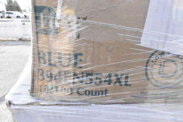 30 BRAND NEW! Boxes Including 127PL400 Choice PET Plastic Lid for 3.25 to 5.5 oz. Souffle Cup / Portion Cup - 2500/Case, 433SLINERBL Baker's Lane 16" x 24" Full Size Silicone Coated Parchment Paper Bun / Sheet Pan Liner Sheet - 1000/Case, 130TONG9HDBK Visions 9" Individually Wrapped Extra Heavy-Duty Black Disposable Polypropylene Tongs - 24/Case, 129MCR32B Choice 32 oz. Black Round Microwavable Heavy Weight Container with Lid 7 1/4" - 150/Case, 4 Box 105GC70002 Choice 2 Part Green and White Carbonless Guest Check Book - 50/Case, 5002TPJ Lavex 2-Ply 1000' Universal Jumbo Toilet Paper Roll with 8 1/2" Diameter - 12/Case, 129MCR32B Choice 32 oz. Black Round Microwavable Heavy Weight Container with Lid 7 1/4" - 150/Case, 394345L Noble NexGen Powder-Free Disposable Black Hybrid 3 Mil Thick Gloves - Large - 1000/Case, 347RP10WHSLV Visions 10" White Plastic Plate with Silver Lattice Design - 120/Case. 30 Times Your Bid! - Image 19 of 20