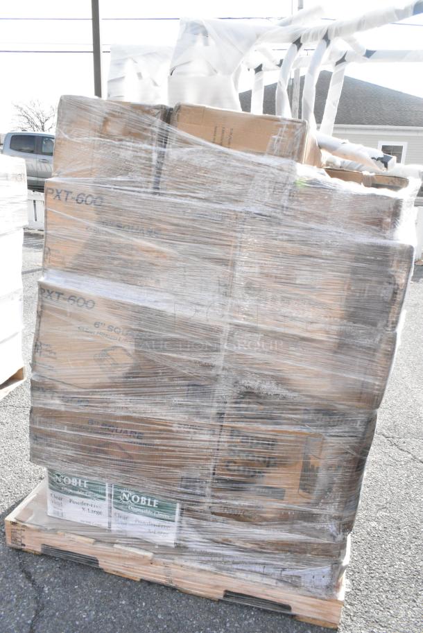 20 BRAND NEW! Boxes Including 164CCROSSFR FRAME CHAIR MTL CROSSBACK BLACK, AS OR KD, 129MCS28B Choice 28 oz. Black Rectangular Microwavable Heavy Weight Container with Lid 8 3/4" x 6 1/4" x 1 3/4" - 150/Case, Solo 412SIN-0041 Bistro Print 12 oz. Poly Paper Hot Cup - 1000/Case. 20 Times Your Bid! - Image 2 of 9