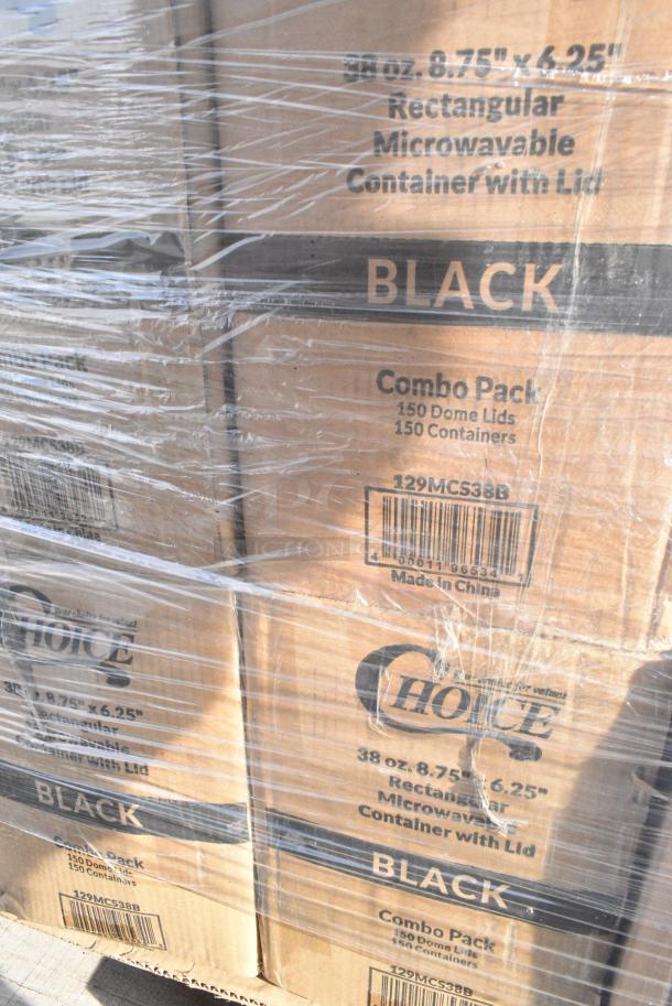 20 BRAND NEW! Boxes Including 500CC12 Choice Clear PET Customizable Plastic Cold Cup - 12 oz. - 1000/Case, 612509HD Choice 9" Round Heavy Weight Foil Take-Out Pan - 500/Case, 5002TPJ Lavex 2-Ply 720' Universal Jumbo Toilet Paper Roll with 9" Diameter - 12/Case, 612FS7800 Choice Full Size Foil Steam Table Pan Medium 2 3/16" Depth - 50/Case, 500MFTN Lavex Natural Brown Kraft M-Fold (Multifold) Towel - 4000/Case, 128HD12COMBO Choice Heavy Duty 12 oz. Microwavable Translucent Plastic Deli Container and Lid Combo Pack - 240/Case, 4 Box 129MCS38B Choice 38 oz. Black Rectangular Microwavable Heavy Weight Container with Lid 8 3/4" x 6 1/4" x 2" - 150/Case. 20 Times Your Bid! - Image 13 of 17