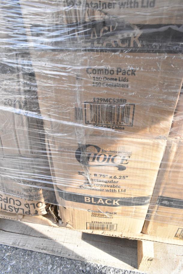 20 BRAND NEW! Boxes Including 500CC12 Choice Clear PET Customizable Plastic Cold Cup - 12 oz. - 1000/Case, 612509HD Choice 9" Round Heavy Weight Foil Take-Out Pan - 500/Case, 5002TPJ Lavex 2-Ply 720' Universal Jumbo Toilet Paper Roll with 9" Diameter - 12/Case, 612FS7800 Choice Full Size Foil Steam Table Pan Medium 2 3/16" Depth - 50/Case, 500MFTN Lavex Natural Brown Kraft M-Fold (Multifold) Towel - 4000/Case, 128HD12COMBO Choice Heavy Duty 12 oz. Microwavable Translucent Plastic Deli Container and Lid Combo Pack - 240/Case, 4 Box 129MCS38B Choice 38 oz. Black Rectangular Microwavable Heavy Weight Container with Lid 8 3/4" x 6 1/4" x 2" - 150/Case. 20 Times Your Bid! - Image 14 of 17