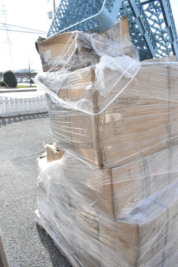 20 BRAND NEW! Boxes Including 8 Box 55410X10ROLL Backyard Pro Courtyard Series Black 10' x 10' Canopy Roller Bag, BM176DBBL18263 BOX PROOF 18X26X3 PP,BAKERS MARK,BLUE, 176DB18263BL Baker's Lane 18" x 26" x 3" Blue Heavy-Duty Polypropylene Dough Proofing Box, 600SCSS2424 Regency 18 Gauge Stainless Steel Sink Cover for 24" x 24" Bowls. 20 Times Your Bid! - Image 3 of 13