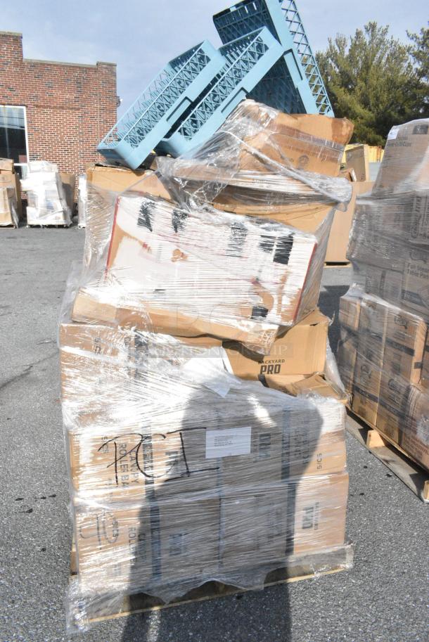 20 BRAND NEW! Boxes Including 8 Box 55410X10ROLL Backyard Pro Courtyard Series Black 10' x 10' Canopy Roller Bag, BM176DBBL18263 BOX PROOF 18X26X3 PP,BAKERS MARK,BLUE, 176DB18263BL Baker's Lane 18" x 26" x 3" Blue Heavy-Duty Polypropylene Dough Proofing Box, 600SCSS2424 Regency 18 Gauge Stainless Steel Sink Cover for 24" x 24" Bowls. 20 Times Your Bid! - Image 4 of 13