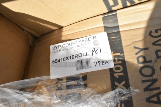 20 BRAND NEW! Boxes Including 8 Box 55410X10ROLL Backyard Pro Courtyard Series Black 10' x 10' Canopy Roller Bag, BM176DBBL18263 BOX PROOF 18X26X3 PP,BAKERS MARK,BLUE, 176DB18263BL Baker's Lane 18" x 26" x 3" Blue Heavy-Duty Polypropylene Dough Proofing Box, 600SCSS2424 Regency 18 Gauge Stainless Steel Sink Cover for 24" x 24" Bowls. 20 Times Your Bid! - Image 7 of 13