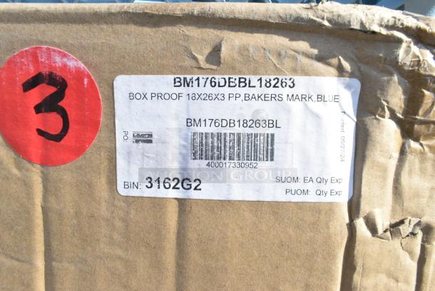 20 BRAND NEW! Boxes Including 8 Box 55410X10ROLL Backyard Pro Courtyard Series Black 10' x 10' Canopy Roller Bag, BM176DBBL18263 BOX PROOF 18X26X3 PP,BAKERS MARK,BLUE, 176DB18263BL Baker's Lane 18" x 26" x 3" Blue Heavy-Duty Polypropylene Dough Proofing Box, 600SCSS2424 Regency 18 Gauge Stainless Steel Sink Cover for 24" x 24" Bowls. 20 Times Your Bid! - Image 9 of 13