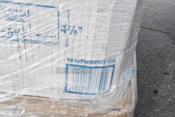 24 BRAND NEW! Boxes Including 2 Box 966TALLFLDB Choice White Tall-Fold 6" x 13" Dispenser Napkin - 8000/Case, 795PTOKFT3 Choice Kraft Microwavable Folded Paper #3 Take-Out Container 7 3/4" x 5 1/2" x 2 1/2" - 200/Case, 612P509S Choice 9" Clear Round Plastic Dome Lid - 500/Case, 130WBKFORKH Choice Black Heavy Weight Wrapped Polystyrene Plastic Fork - 1000/Case, 395TO993 EcoChoice 9" x 9" x 3" Compostable Sugarcane / Bagasse 3 Compartment Takeout Container - 200/Case, 612P509S Choice 9" Clear Round Plastic Dome Lid - 500/Case. 24 Times Your Bid! - Image 9 of 18