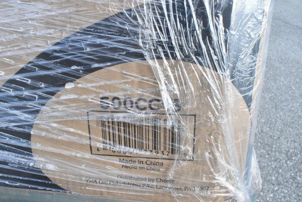 24 BRAND NEW! Boxes Including 2 Box 966TALLFLDB Choice White Tall-Fold 6" x 13" Dispenser Napkin - 8000/Case, 795PTOKFT3 Choice Kraft Microwavable Folded Paper #3 Take-Out Container 7 3/4" x 5 1/2" x 2 1/2" - 200/Case, 612P509S Choice 9" Clear Round Plastic Dome Lid - 500/Case, 130WBKFORKH Choice Black Heavy Weight Wrapped Polystyrene Plastic Fork - 1000/Case, 395TO993 EcoChoice 9" x 9" x 3" Compostable Sugarcane / Bagasse 3 Compartment Takeout Container - 200/Case, 612P509S Choice 9" Clear Round Plastic Dome Lid - 500/Case. 24 Times Your Bid! - Image 14 of 18