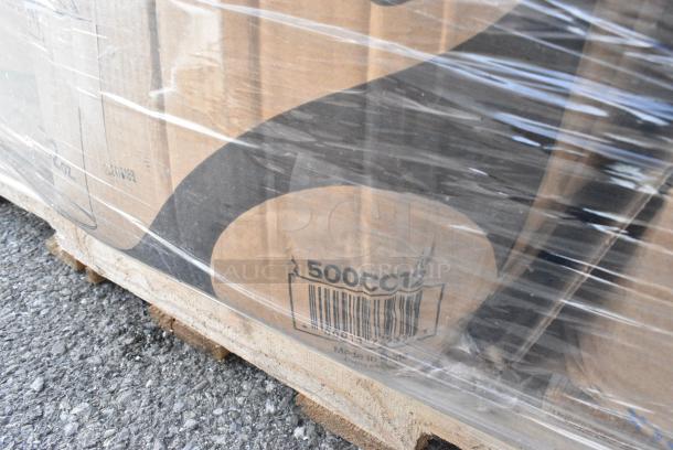 24 BRAND NEW! Boxes Including 2 Box 966TALLFLDB Choice White Tall-Fold 6" x 13" Dispenser Napkin - 8000/Case, 795PTOKFT3 Choice Kraft Microwavable Folded Paper #3 Take-Out Container 7 3/4" x 5 1/2" x 2 1/2" - 200/Case, 612P509S Choice 9" Clear Round Plastic Dome Lid - 500/Case, 130WBKFORKH Choice Black Heavy Weight Wrapped Polystyrene Plastic Fork - 1000/Case, 395TO993 EcoChoice 9" x 9" x 3" Compostable Sugarcane / Bagasse 3 Compartment Takeout Container - 200/Case, 612P509S Choice 9" Clear Round Plastic Dome Lid - 500/Case. 24 Times Your Bid! - Image 18 of 18