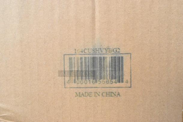 20 BRAND NEW! Boxes Including 3 Box B-4500-DG GET Enterprises B-4500-DG Riverstone 28 oz. Dark Gray Irregular Round Matte Melamine Serving Bowl - 12/Pack, 4 Box B-1200-DG GET Enterprises B-1200-DG Riverstone 8 oz. Dark Gray Irregular Round Matte Melamine Bowl - 24/Case, 109CARTBLGBK Choice Black Utility / Bussing Cart with Three Shelves - 42" x 20", 164CUSHVYBG2 Lancaster Table &amp; Seating Vineyard Series 2" Chardonnay Tan Chair and Bar Stool Cushion with Ties, 2 Box 453307 Carlisle 453307 Clear 13 oz. Tulip Berry Dish - 24/Case, 2 Box 164TS1000 Lancaster Table & Seating 10" Cast Iron Table Base Spider. 20 Times Your Bid! - Image 5 of 15