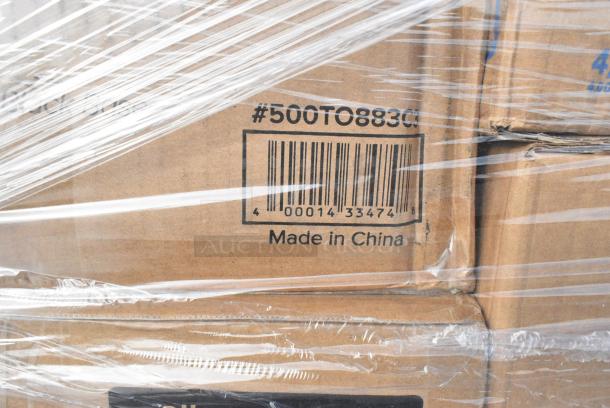30 BRAND NEW! Boxes Including 500TO883C3 Choice 8" x 8" x 3" Microwaveable 3-Compartment Black / Clear Plastic Hinged Container - 100/Case, 500MFTN Lavex Natural Brown Kraft M-Fold (Multifold) Towel - 4000/Case, 500CC12HD 12 oz. Plastic Cold Cup - 1000/Case, 500CC16 Choice Clear PET Customizable Plastic Cold Cup - 16 oz. - 1000/Case, 4 Box 129MCS28B Choice 28 oz. Black Rectangular Microwavable Heavy Weight Container with Lid 8 3/4" x 6 1/4" x 1 3/4" - 150/Case, 4 Box 347RP9CL Visions 9" Clear Plastic Plate - 240/Case, 500CC24LEM Carnival King 24 oz. PET Lemonade Cup - 600/Case. 30 Times Your Bid! - Image 5 of 16