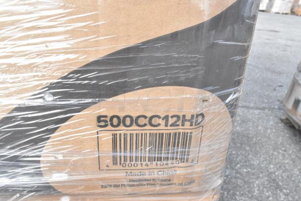 30 BRAND NEW! Boxes Including 500TO883C3 Choice 8" x 8" x 3" Microwaveable 3-Compartment Black / Clear Plastic Hinged Container - 100/Case, 500MFTN Lavex Natural Brown Kraft M-Fold (Multifold) Towel - 4000/Case, 500CC12HD 12 oz. Plastic Cold Cup - 1000/Case, 500CC16 Choice Clear PET Customizable Plastic Cold Cup - 16 oz. - 1000/Case, 4 Box 129MCS28B Choice 28 oz. Black Rectangular Microwavable Heavy Weight Container with Lid 8 3/4" x 6 1/4" x 1 3/4" - 150/Case, 4 Box 347RP9CL Visions 9" Clear Plastic Plate - 240/Case, 500CC24LEM Carnival King 24 oz. PET Lemonade Cup - 600/Case. 30 Times Your Bid! - Image 9 of 16