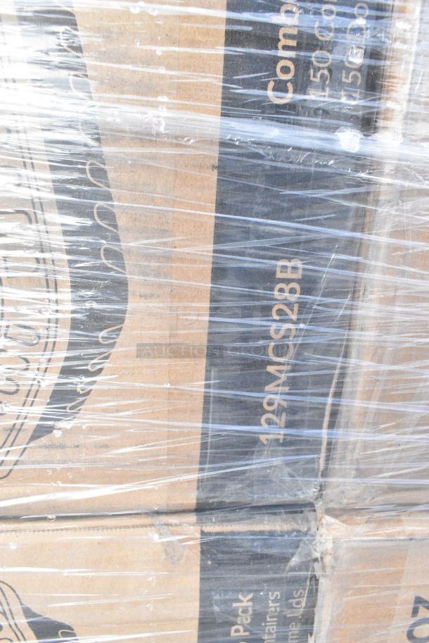 30 BRAND NEW! Boxes Including 500TO883C3 Choice 8" x 8" x 3" Microwaveable 3-Compartment Black / Clear Plastic Hinged Container - 100/Case, 500MFTN Lavex Natural Brown Kraft M-Fold (Multifold) Towel - 4000/Case, 500CC12HD 12 oz. Plastic Cold Cup - 1000/Case, 500CC16 Choice Clear PET Customizable Plastic Cold Cup - 16 oz. - 1000/Case, 4 Box 129MCS28B Choice 28 oz. Black Rectangular Microwavable Heavy Weight Container with Lid 8 3/4" x 6 1/4" x 1 3/4" - 150/Case, 4 Box 347RP9CL Visions 9" Clear Plastic Plate - 240/Case, 500CC24LEM Carnival King 24 oz. PET Lemonade Cup - 600/Case. 30 Times Your Bid! - Image 11 of 16