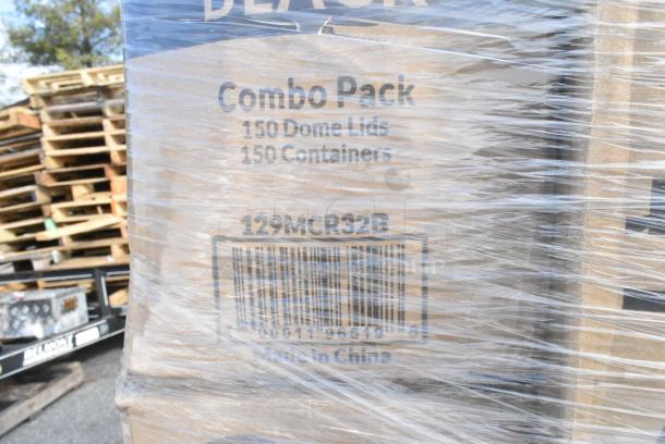 28 BRAND NEW! Boxes Including 3 Box 500CC9 Choice 9 oz. Clear PET Customizable Plastic Squat Cold Cup - 1000/Case, 500COLLARBR EcoChoice Kraft Coffee Cup Sleeve / Jacket / Clutch - 10-24 oz. - 1200/Case, 129MCR32B Choice 32 oz. Black Round Microwavable Heavy Weight Container with Lid 7 1/4" - 150/Case, 128HD8COMBO Choice Heavy Duty 8 oz. Microwavable Translucent Plastic Deli Container and Lid Combo Pack - 240/Case, 795PTOKFT1 Choice Kraft Microwavable Folded Paper #1 Take-Out Container 4 3/8" x 3 1/2" x 2 1/2" - 450/Case, 795PTOKFT3 Choice Kraft Microwavable Folded Paper #3 Take-Out Container 7 3/4" x 5 1/2" x 2 1/2" - 200/Case. 28 Times Your Bid! - Image 6 of 15